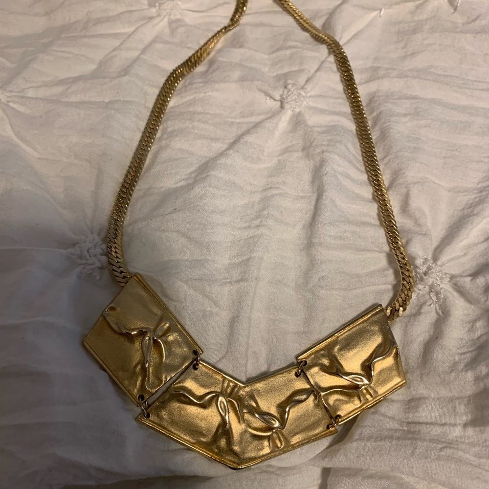 Gold plated necklace